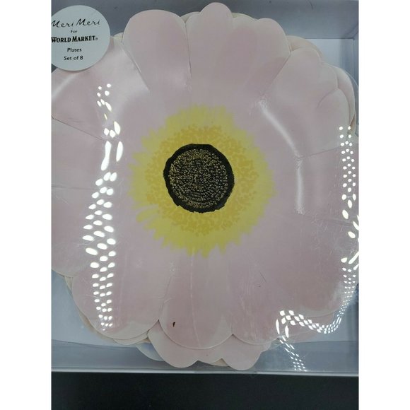 Meri Meri Flower Shaped Paper Plates 7-3/8" Party Plates  (8 Pack) - Picture 2 of 9